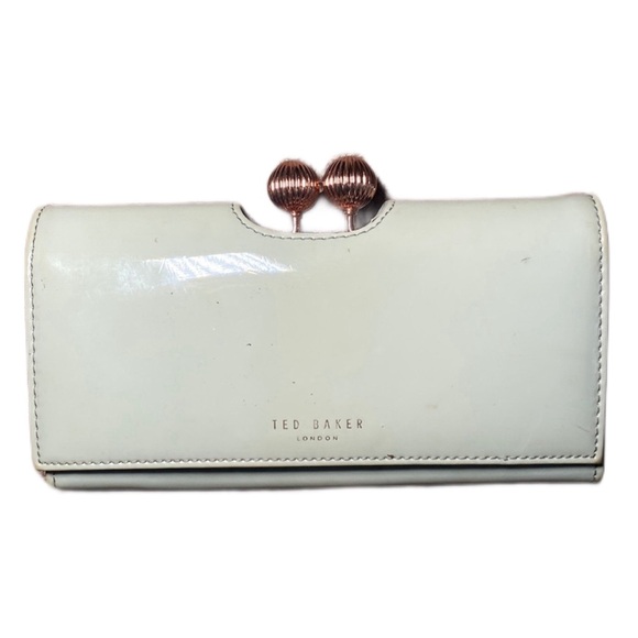Ted Baker London Handbags - Ted Baker grey with whimsical pink rabbit design wallet rose gold accents